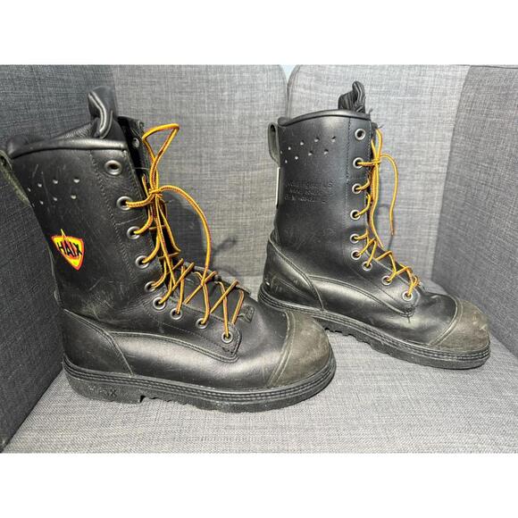 MENS HAIX SPECIAL FIGHTER USA WILDLAND FIRE FIGHTING BOOTS BLACK 6.5 US - Picture 1 of 7